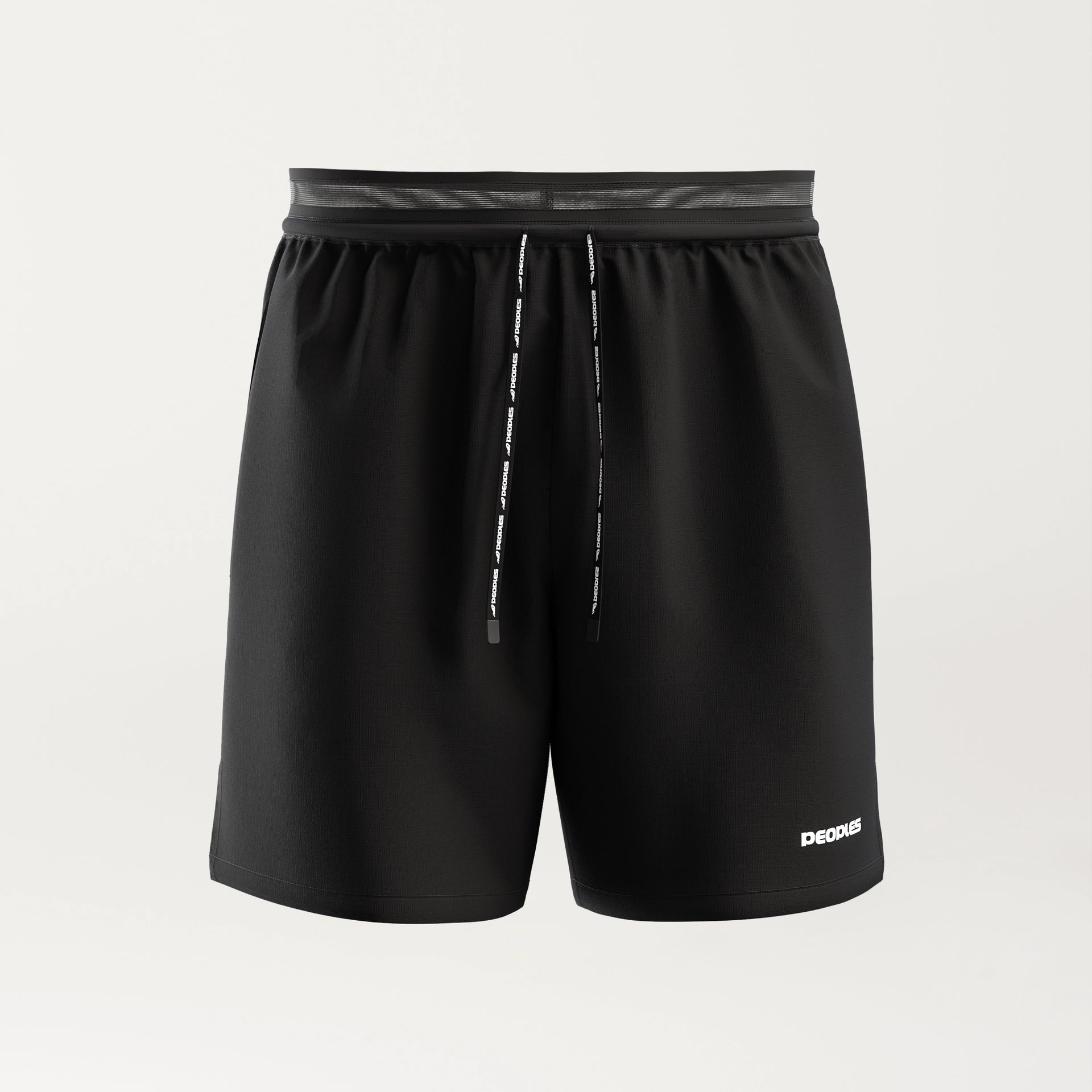 【optstuff】'CREW SHORTS' BLACK optstuff 2024 Spring/Summer Crew Shorts, Black, Size M