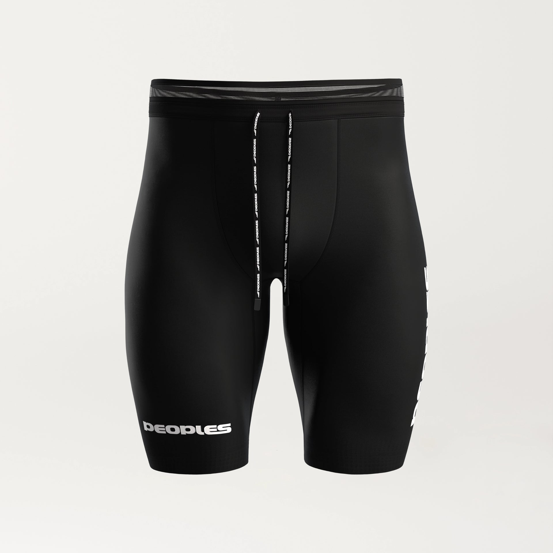陸上用パンツ POWER maximize HALF TIGHTS Lsize SteP forward Online / パワーマキシマイズ ハーフタイツ ブラック/グレー